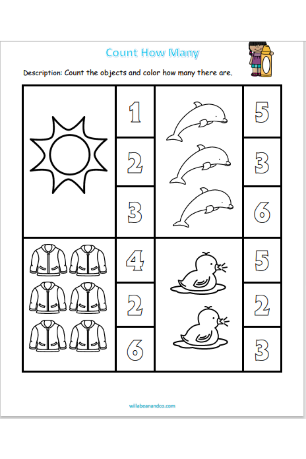 Count How Many – Willa Bean & Co